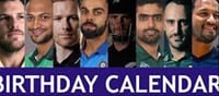 Which cricketer was born on 25 April?
